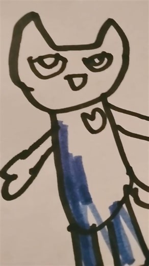 I drew pete the cat