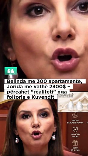 Belinda me 300 apartamente, Jorida me vathë 2300$ – përçahet “realiteti” nga foltorja e Kuvendit