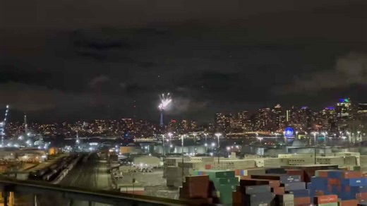 Fireworks erupt from Space Needle after Seahawks’ Super Bowl win in Seattle, Washington, USA