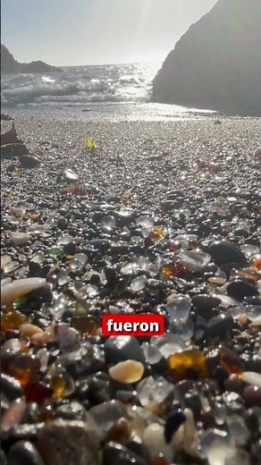 A beach made of colored crystal! 💎🏖️