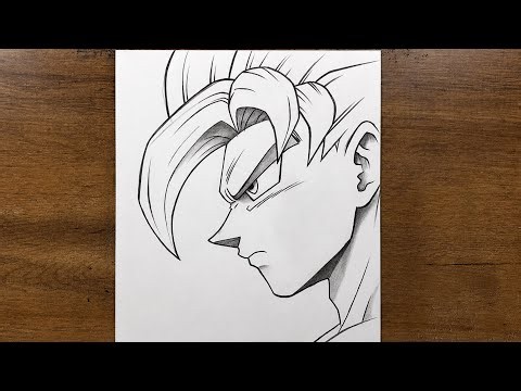 How to Draw Goku SSJ Easy | Dragon Ball Z Drawing Tutorial for Beginners