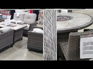 Costco! Outdoor Furniture Fire Tables, Dining and Lounge Sets.