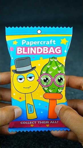Bombom x Cactuk My Sprunki OC DIY Papercraft Candy Blindbag #craft #papercraft