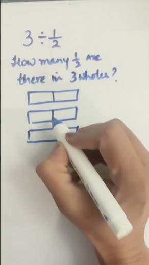 Whole number divided by a fraction #fractions #dividingfractions #fractionsmadeeasy