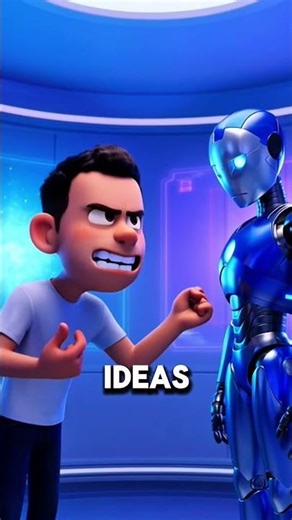 AI vs Human Part 2: The Creativity Debate 😤🤖 #animation #aivshuman #viral #funny #pixar