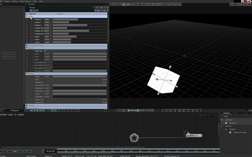 Notch 中文基础教程：第四章 三维工作场景以及动画制作（1）