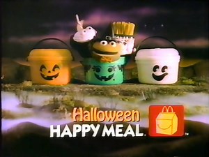 1989 McDonald's Halloween commercial featuring the McNuggets and spooky glow-in-the-dark Happy Meal Pails. | Killer Kitsch