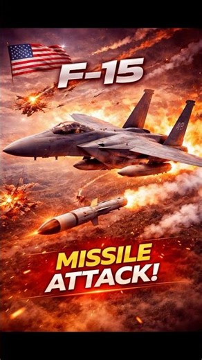 F 15 Eagle Locks Target — Precision Missile Strike on Enemy Jet