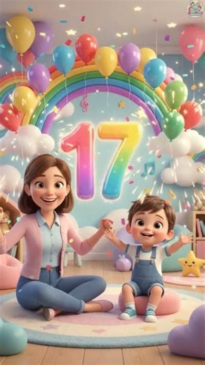 Learn Numbers 16, 17 & 18 🔢🎵 | Fun Counting Song for Kids | #shorts #ytshorts #viral #trending