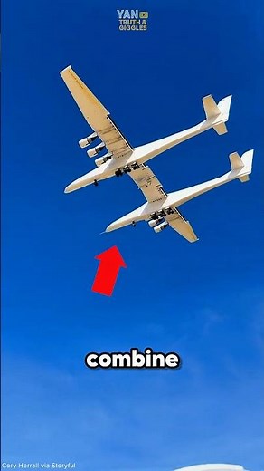 The secret behind this two-in-one aircraft⁉️😱 #airplane #engineering