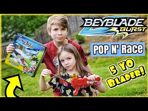 Beyblade Burst POP N' RACE Board Game by Pressman Toys & The 5 Year Old Blader Battles The Bugs!