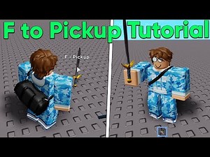 How to Press F to Pickup Tool in Roblox Studio