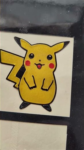 Pikachu Sticker DIY ⚡️ #rediumworkashu #ytstudioes #short