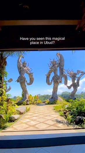 Balipedia | Your Ultimate Bali Guide! on Instagram: "Have you seen this magical place in Ubud? ✨ 📍 Taman Dedari Ubud is a popular tourist spot known for its giant angel statues, beautiful gardens, and peaceful riverside setting. Located just a short drive from central Ubud, this place is perfect for sightseeing, relaxing, and taking photos. 🌿 It’s also part of a restaurant area, so visitors can enjoy food and drinks while soaking in the views. An easy and enjoyable stop to add to your Ubud iti