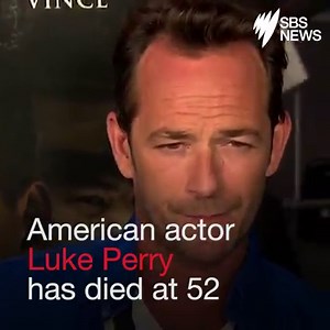 125K views · 181 reactions | Actor Luke Perry, known for roles in Beverly Hills 90210 and Riverdale, has died after suffering a stroke. He was 52-years-old. | SBS News | Facebook
