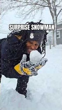 Building a Snowman DURING the Blizzard ⛄🌨️