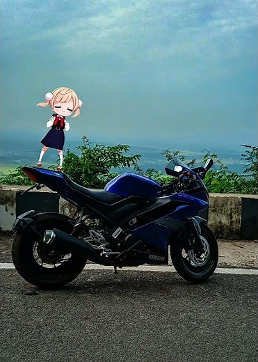 R15 v3 Dance with Anime in trend⚡#foryou #trend #r1 #r15v3 #yamaha #highlights #insight #viral #fyp