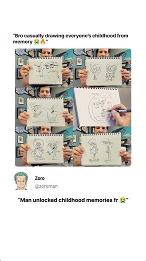 Drawing Our Entire Childhood From Memory! ✍️🔥