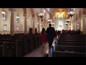 Catholic Wedding Procession @ St. Monica Catholic Church in Santa Monica, CA