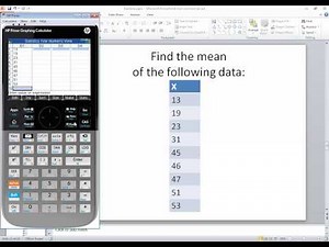 HP Prime - Statistics - Mean