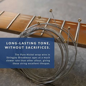 Stringjoy Broadways | Classic Heavy Gauge (12-52) Pure Nickel Electric Guitar Strings