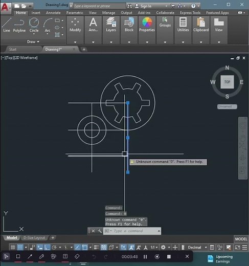 Autocad 2d Exercises | Step-by-Step Tutorial #autocad #cad