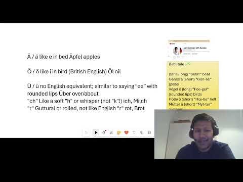 Ep 2| A1 Umlaut Alphabet Pronunciation ch sch st sp ä ö ü) | Learn German with Kundan |Goethe Telc