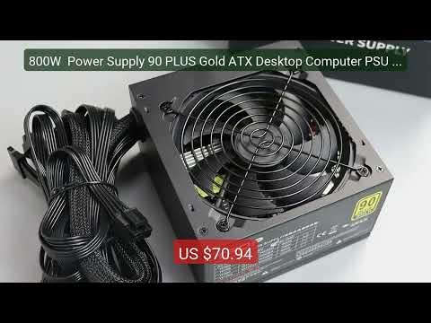 800W Power Supply 90 PLUS Gold ATX Desktop Computer PSU Minin... — Best Buy 2026 | Great Quality!