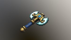 Diamond Axe - High - 3D model by dokustash