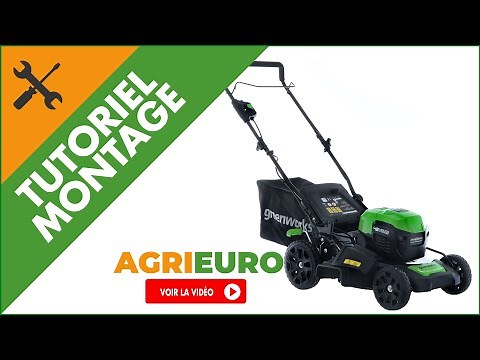 Tondeuse électrique à batterie Greenworks GD48LM46 48V et GD48LM46SP : tutoriel de montage