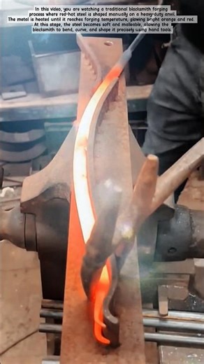 Extreme Blacksmith Forging Process | Hot Steel Shaping on Anvil 🔥 #shorts