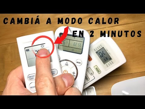 Cómo cambiar a Modo CALOR aire acondicionado | Cómo Poner Modo Heat