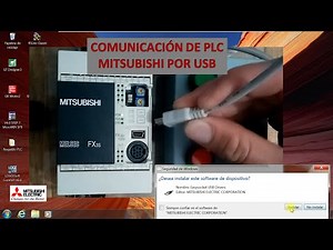 Comunicación a PLC Mitsubishi mediante puerto USB (instalar controladores/drives)