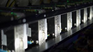 Multiple graphic processing units working in a mining rig