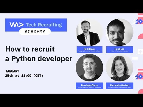 Tech Recruiting Academy - How to recruit a Python developer