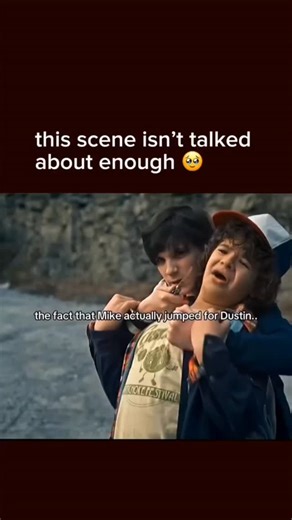 Hunter 🦁 on Instagram: "True friendship isn’t just about the good times; it’s about what you’re willing to sacrifice when things get dark. 🖤 This scene from Stranger Things Season 1 always hits differently. Seeing Mike Wheeler step up to that ledge, ready to risk everything just to save Dustin from bullies, shows the incredible bond this group has. It’s one of the most underrated displays of bravery in the entire series. Mike didn't know Eleven would save him; he just knew he couldn't let his 