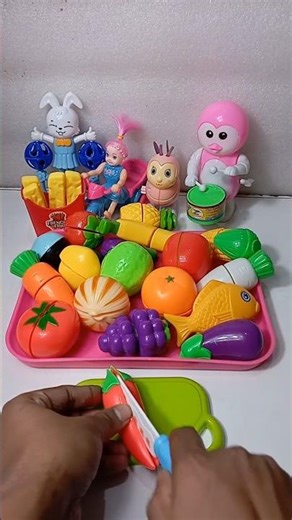 Satisfying with Unboxing Cutting Vegetables,Fruits, Fish Toys Review |ASMR #shorts#fruitcutting