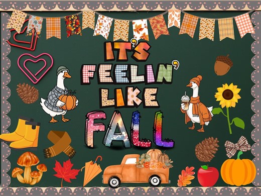 Printable Fall Bulletin Board Kit: Autumn Classroom Decor (PDF Download) - Etsy UK