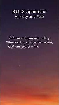 Bible Scriptures for Anxiety and Fear#BibleVerses #Faith #AnxietyRelief