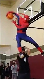 Spider-Man scorpion dunk at dunk contest reveal!