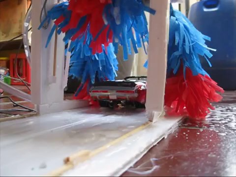 Homemade car wash toy