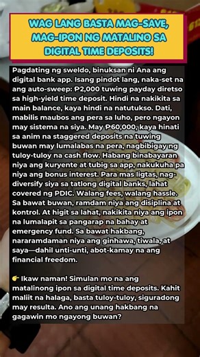 Mag Ipon ng Matalino sa Digital Bank Time Deposits HIGH INTEREST RATE!