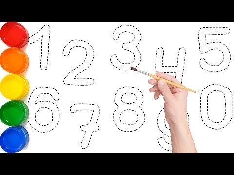 "123 for Kids // Learn to Draw Numbers 1 to 10 Easy Step by Step // Numbers // 123 // KS ART"