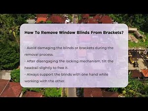 How To Remove Window Blinds From Brackets? - CountyOffice.org