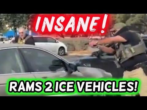 Insane ICE Arrest GONE WRONG: Illegal Alien Rams Vehicle into Agents