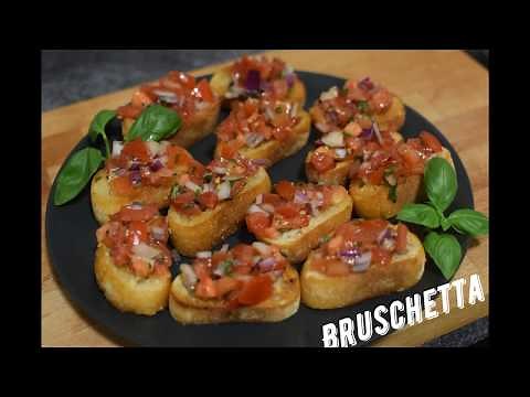 Italienische Bruschetta einfach selber machen Original Rezept Beilage/Vorpseise/ bruschetta Recipe