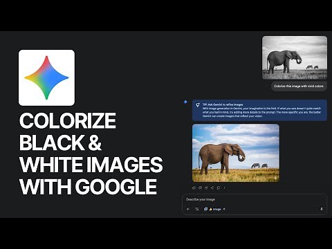 How To Colorize Black & White Images Using Google Image Editor AI? FREE 🎨🖼🤖