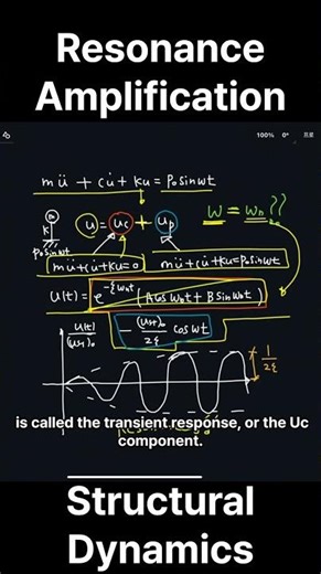 Visualizing Harmonic Motion: Resonance Amplification in SDOF Systems(Dynamics)