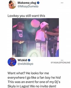42K views · 2K reactions | Wizkid reacts to Viral bromance video of himself and Davido, says Davido and his crew weren't invited to the event; calls Davido his fan boy. | News Direct | Facebook