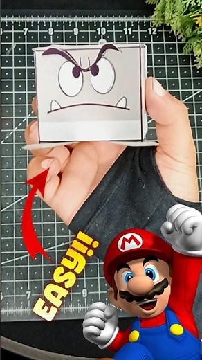 How to make Grey Goomba Papercraft from super Mario series. Mario papercraft series day 10 of 50.